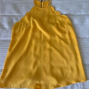 41 Hawthorn Yellow Scallop Halter Tank Top